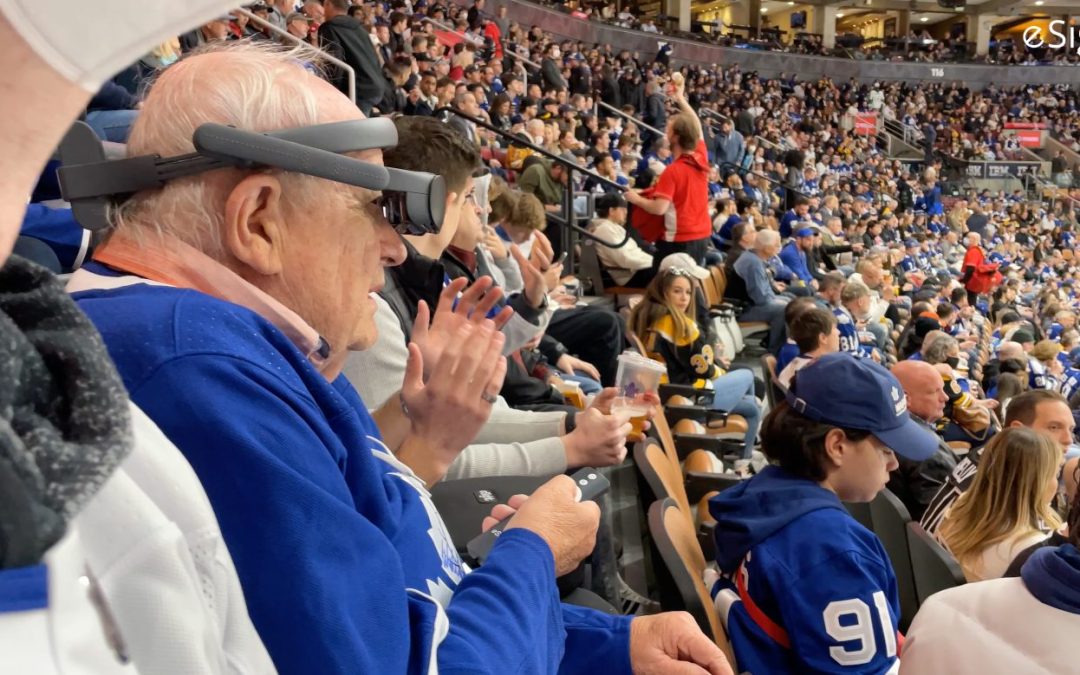 A Senior’s Dream of Watching Toronto Maple Leafs Play – eSight® & We Are Young