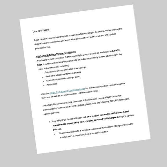 software update 5.3 customer email software update 5.3 customer email